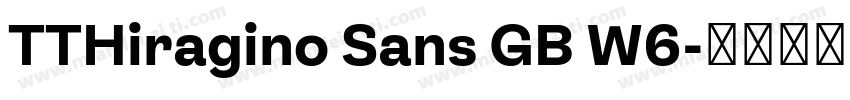TTHiragino Sans GB W6字体转换